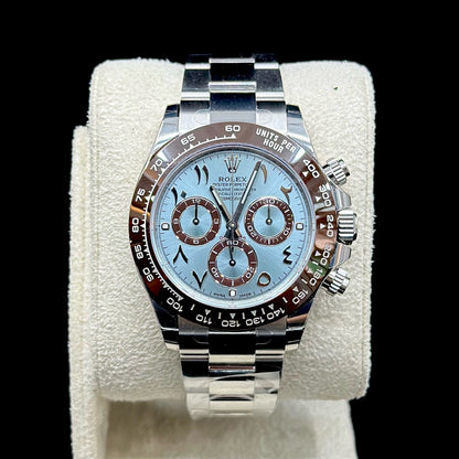 Rolex Daytona 41 Platinum Ice Blue Arabic Dial