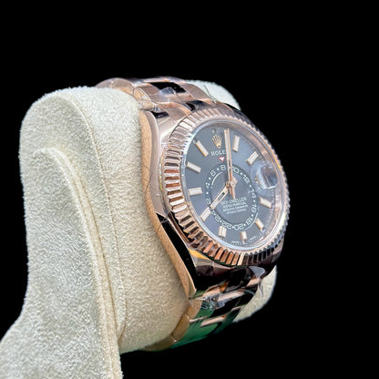 Rolex Sky-Dweller Rose Gold Rhodium Dial