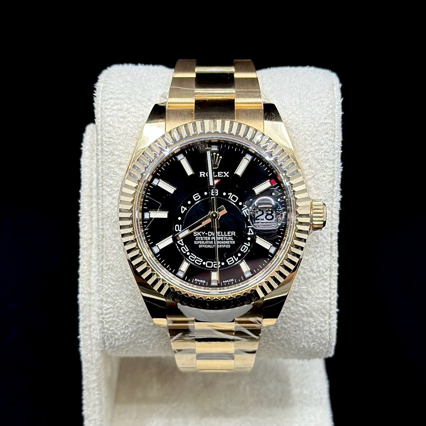 Rolex Sky-Dweller Yellow Gold Black Dial