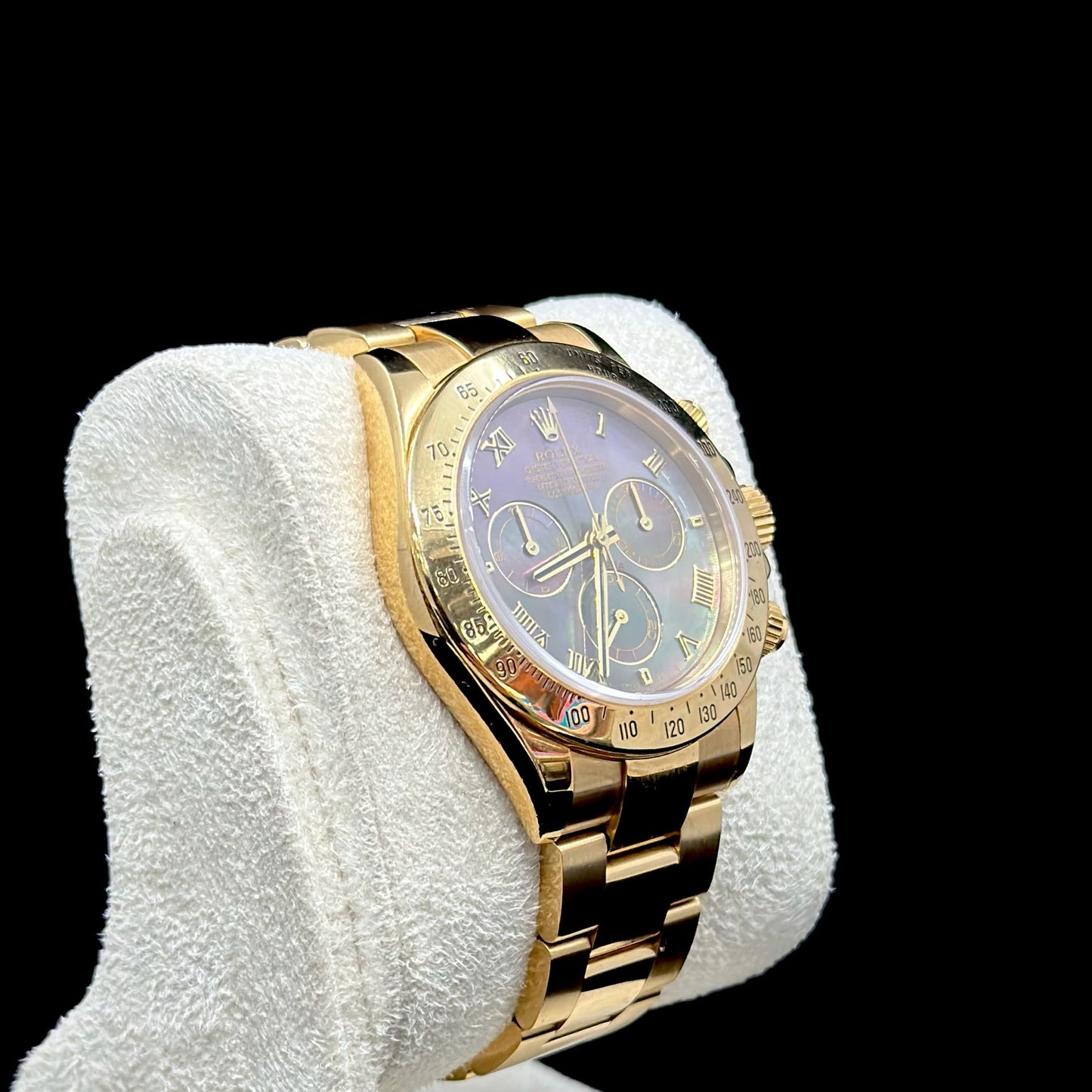 Rolex Daytona Yellow Gold Mother Of Pearl Dial