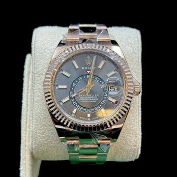 Rolex Sky-Dweller Rose Gold Rhodium Dial