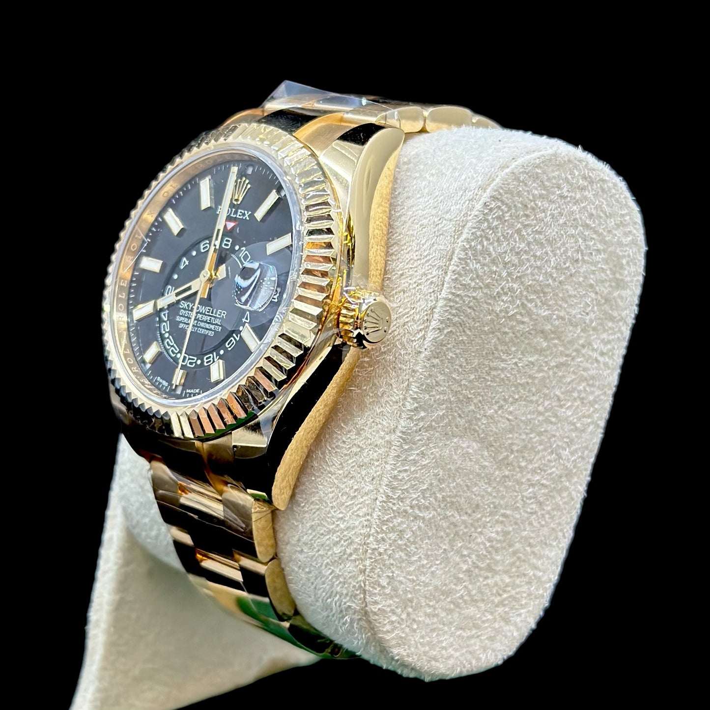 Rolex Sky-Dweller Yellow Gold Black Dial 326938