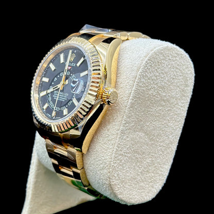 Rolex Sky-Dweller Yellow Gold Black Dial 326938