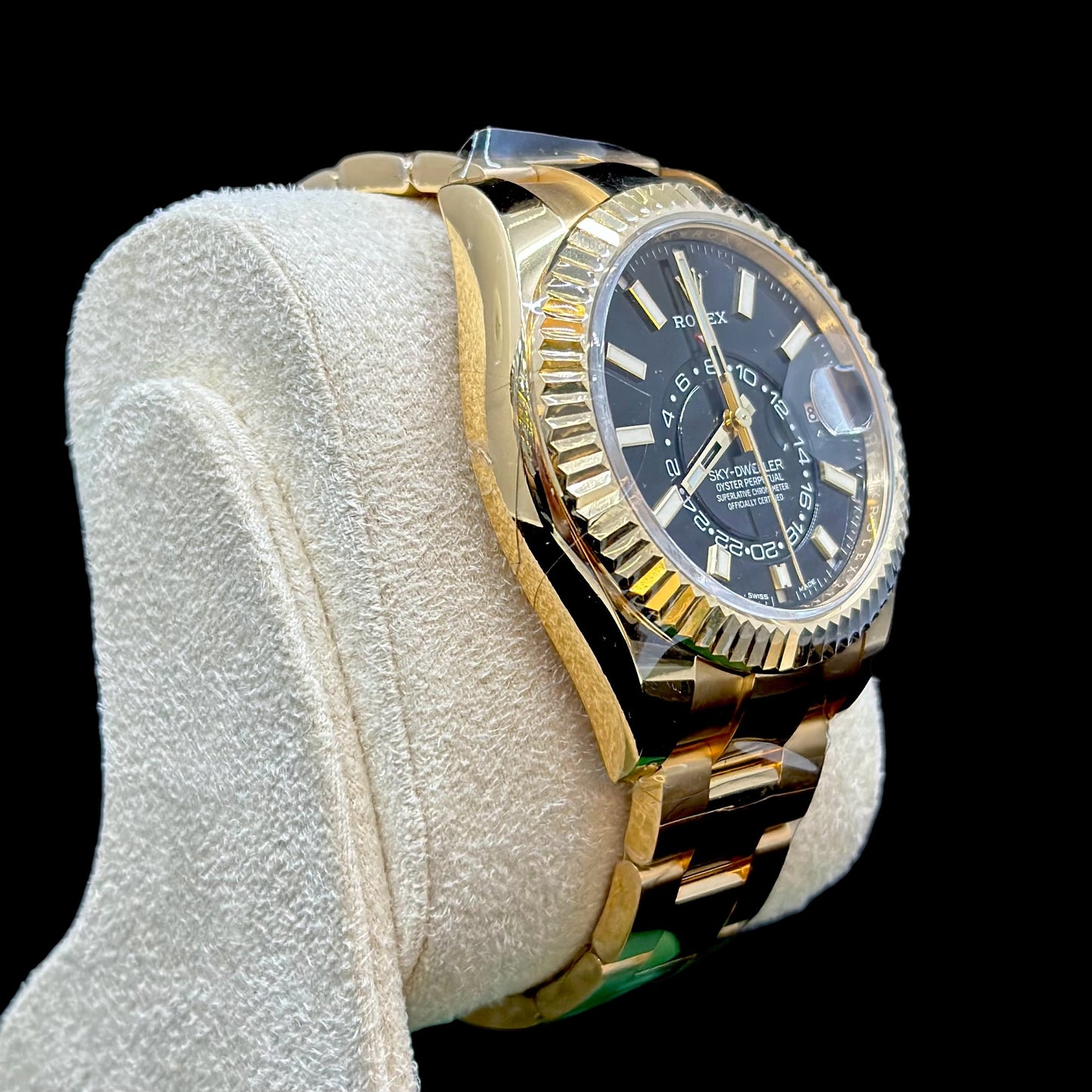 Rolex Sky-Dweller Yellow Gold Black Dial 326938