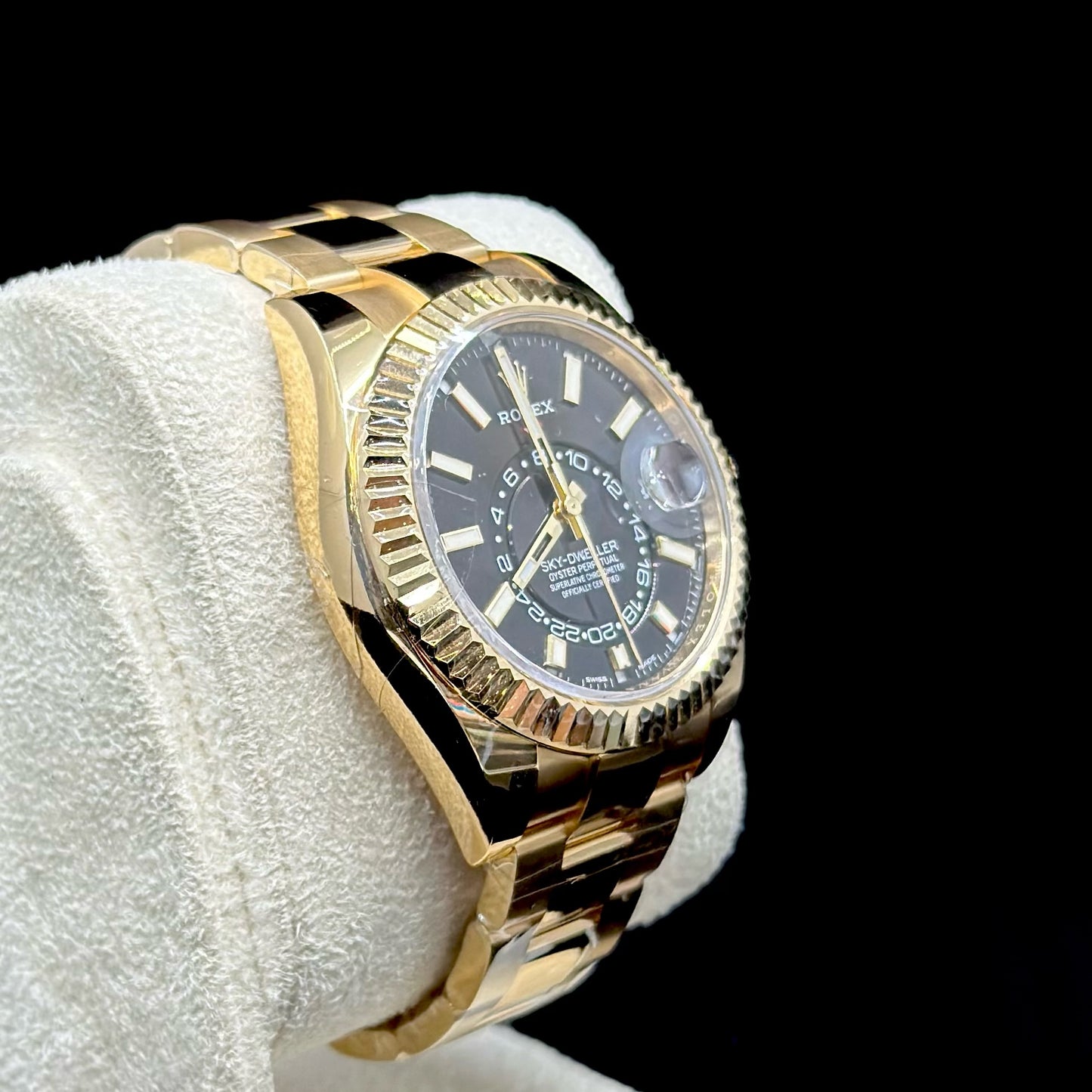 Rolex Sky-Dweller Yellow Gold Black Dial