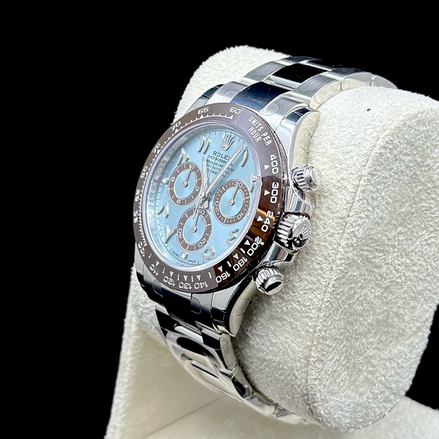 Rolex Daytona 41 Platinum Ice Blue Arabic Dial