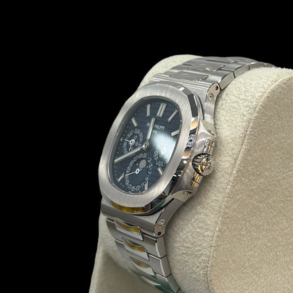 Patek Philippe Nautilus Perpetual Calendar White Gold Blue Dial