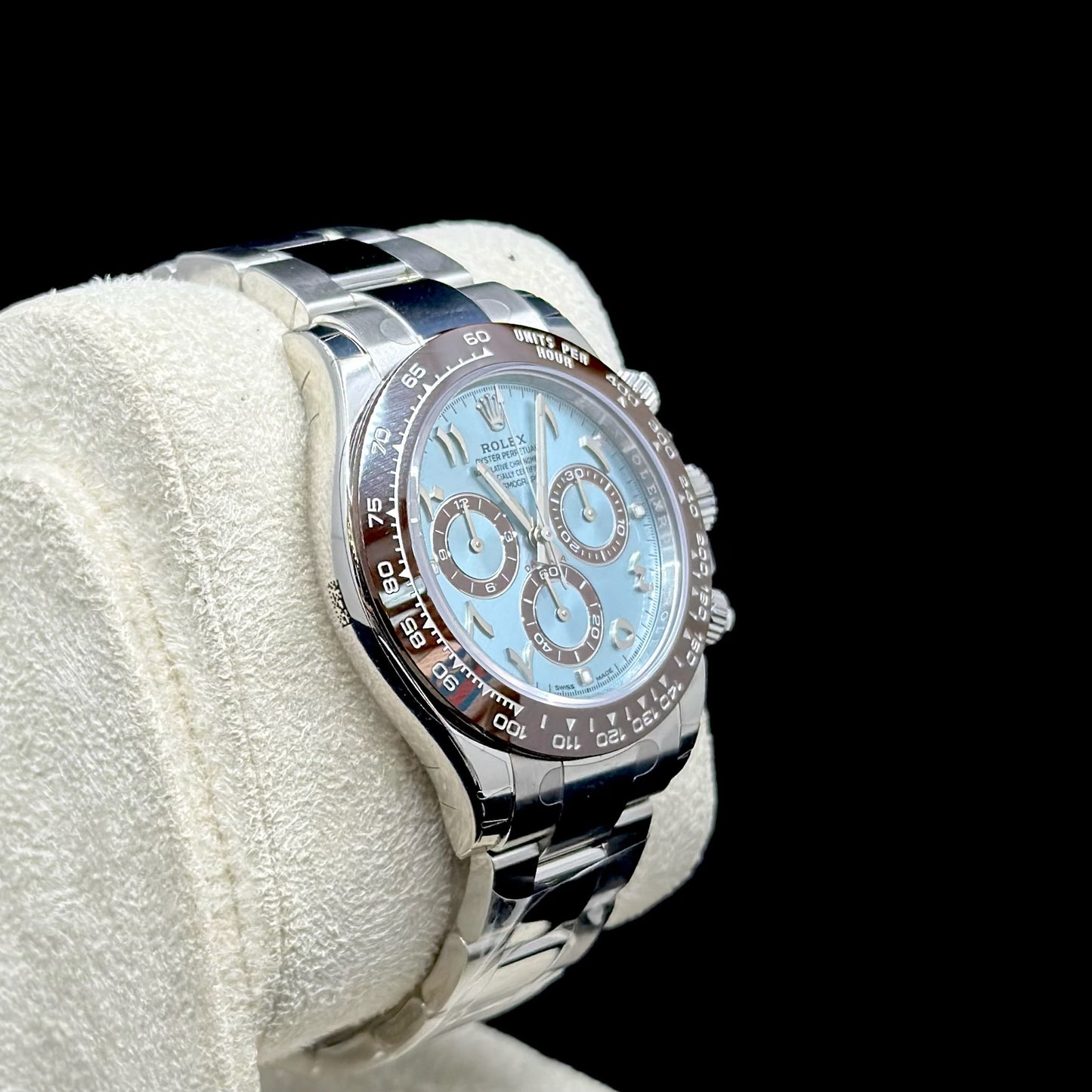 Rolex Daytona 41 Platinum Ice Blue Arabic Dial