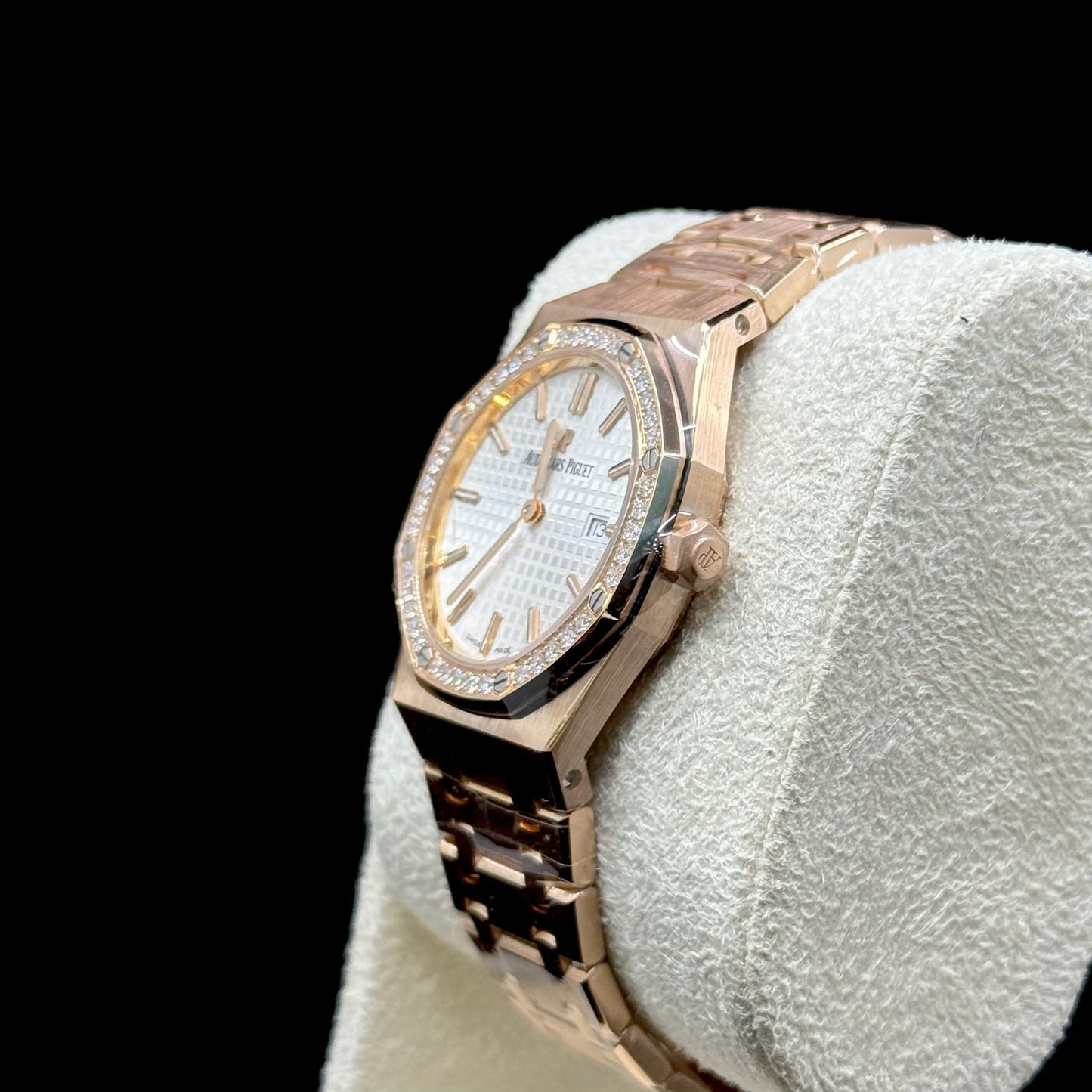 Audemars Piguet Royal Oak Rose Gold Diamond Bezel 34mm