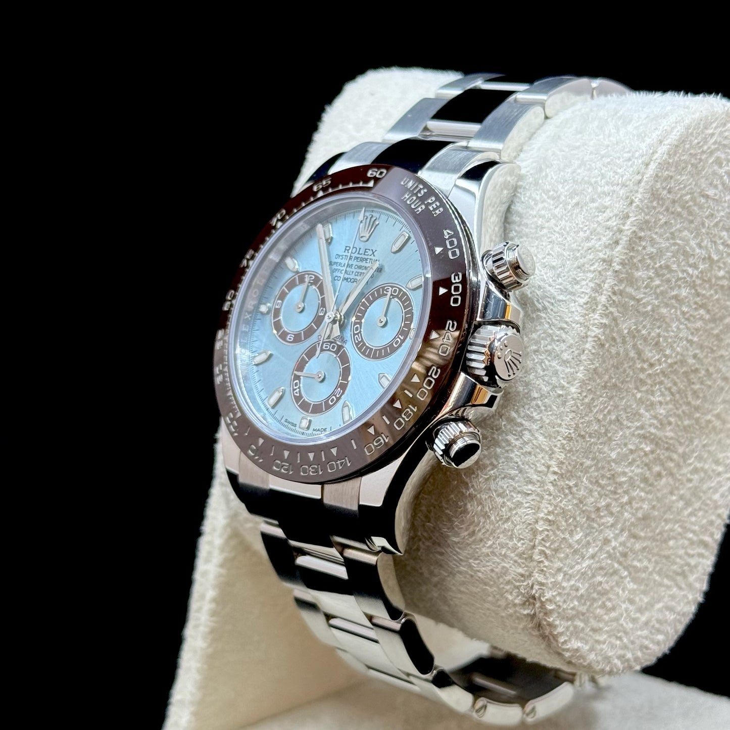 Rolex Daytona Oyster Perpetual "Cosmograph" Platinum Ice Blue Dial 40mm