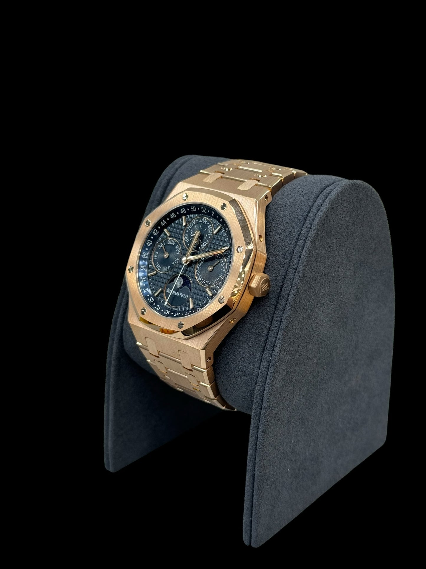 Audemars Piguet Royal Oak Perpetual Calendar Rose Gold Blue Dial