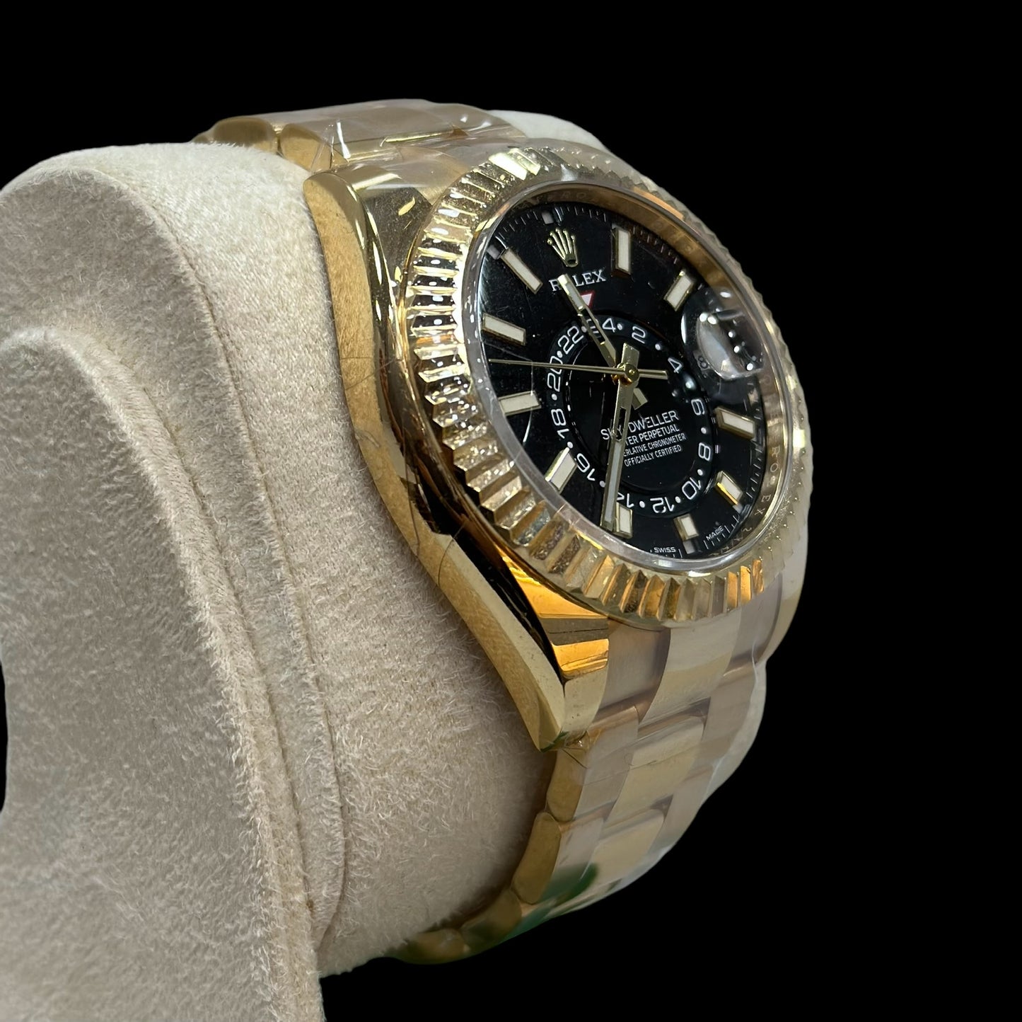 Rolex Sky-Dweller 42mm Yellow Gold Black Dial